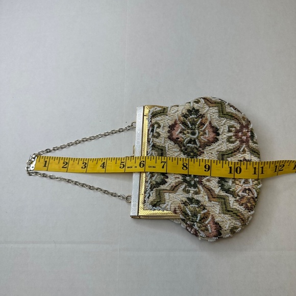 Vintage Handmade Tapestry Beaded Evening bag - Picture 10 of 11